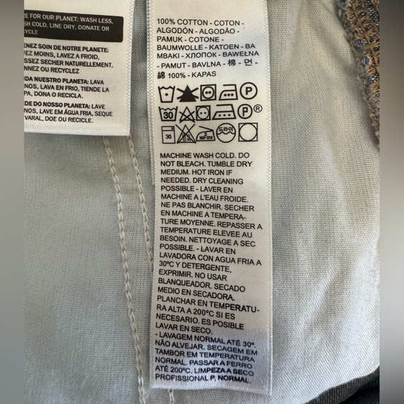 Levi's Blue Denim 100% Cotton Women's Button Up Romper Pockets Cinched Waist XS - Picture 12 of 15